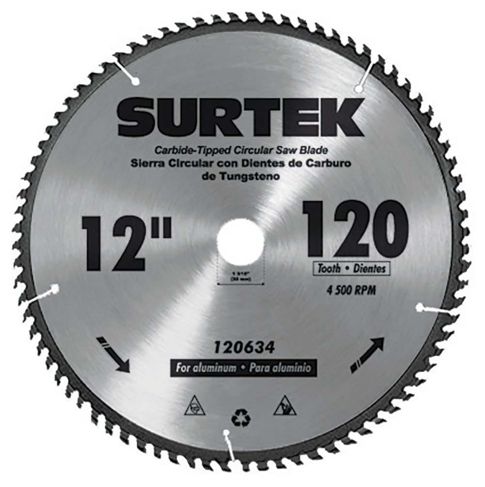 Disco para sierra circular para aluminio 12"120 dientes