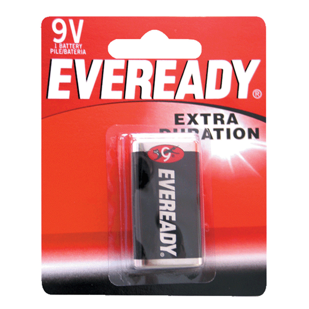 Pila Zinc-Carbón marca Eveready® 9V con 1 pieza