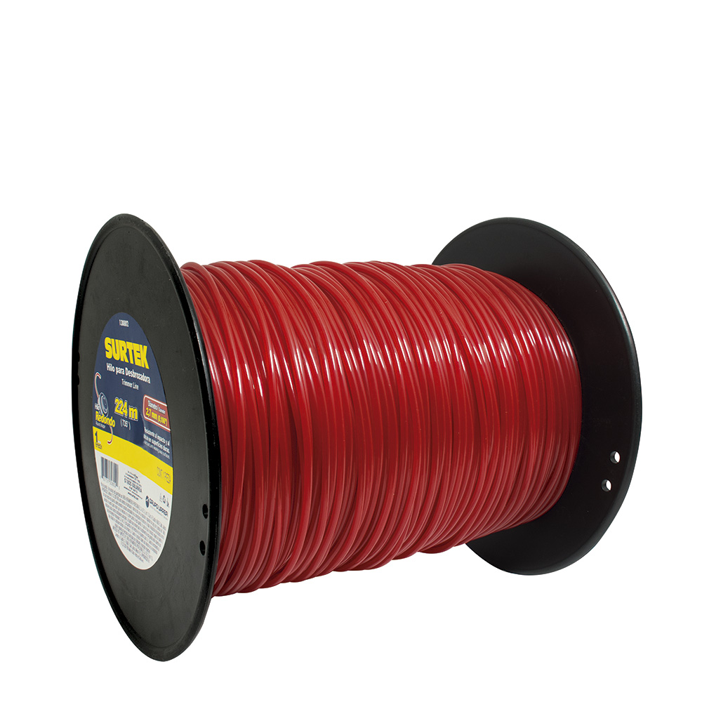 Nylon para desbrozadora en carrete 2.7mm x 224 mt