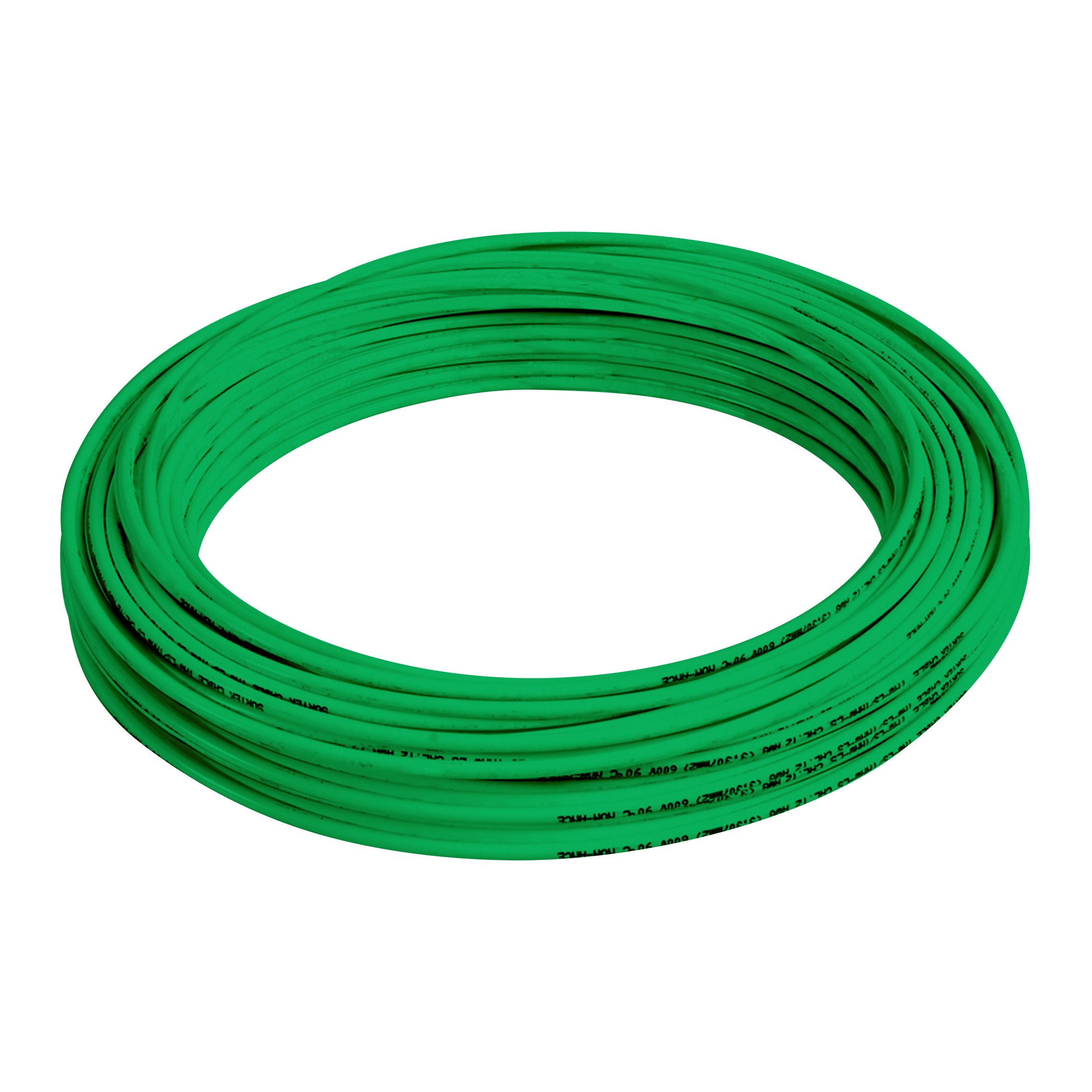 Cable eléctrico tipo THW-LS / THHW-LS Cal.12 100m verde