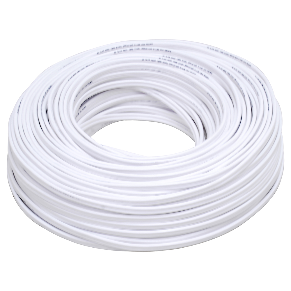 Cable eléctrico tipo POT Cal. 2 x 14 100m blanco