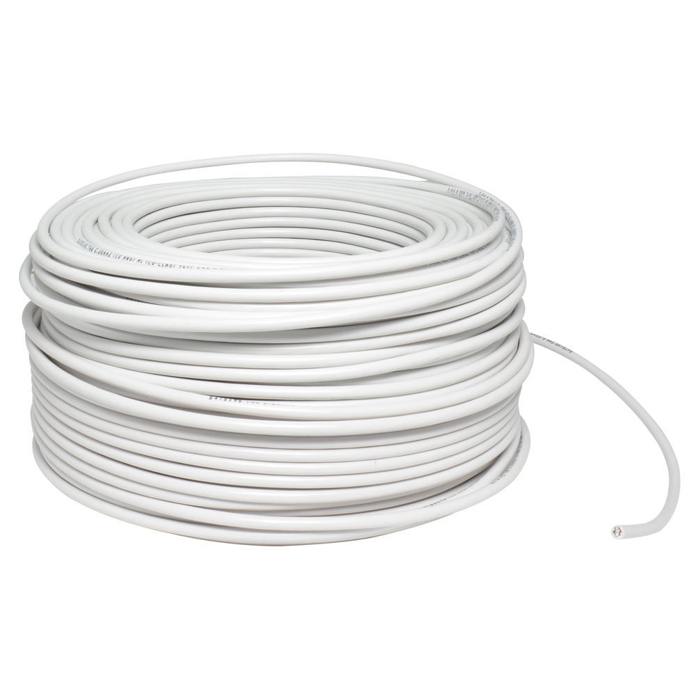 Cable eléctrico Cal. 10 UL 100m blanco