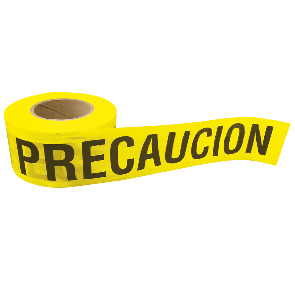 Cinta barricada "Precaución" 304 mt