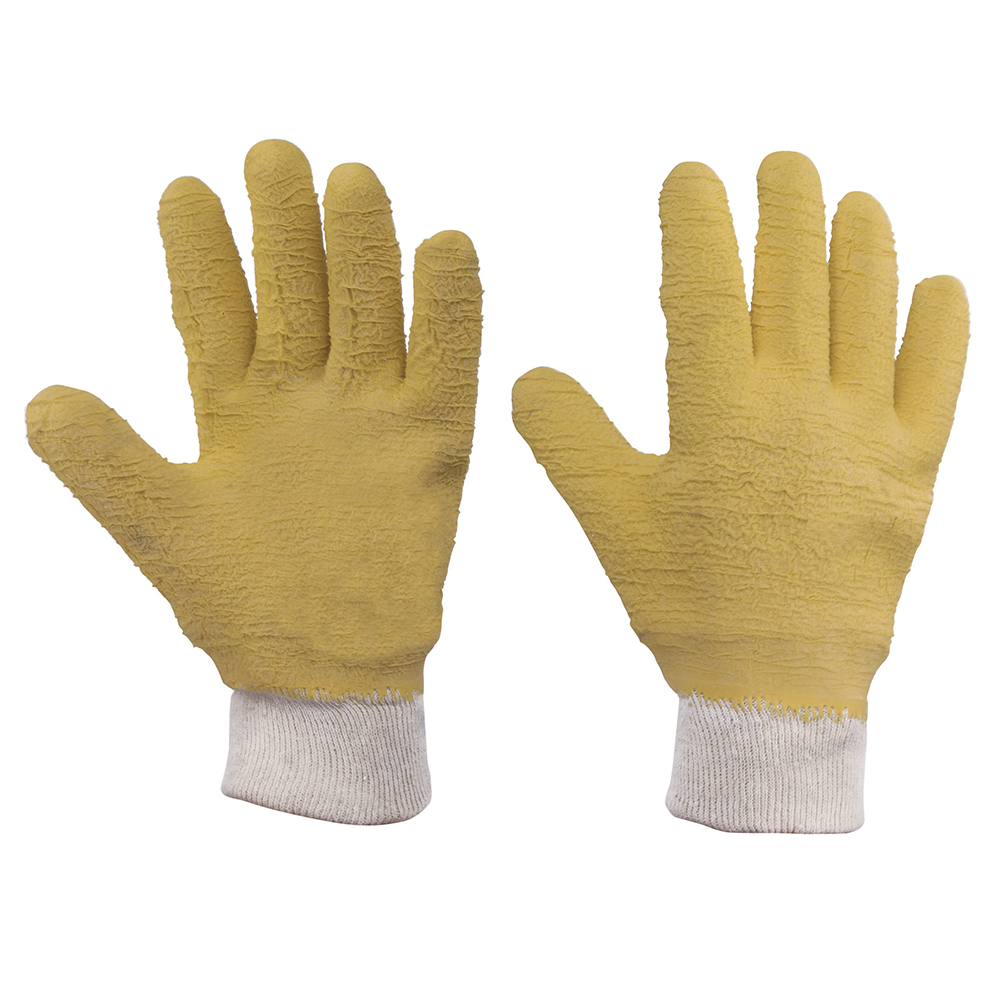 Guantes grandes de algodón con recubrimiento de látex - Ferrecompras 