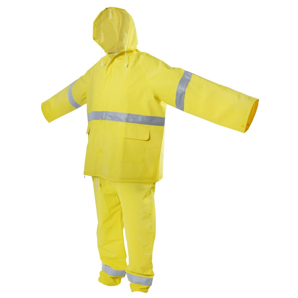 Impermeable con reflejantes 2 piezas talla grande