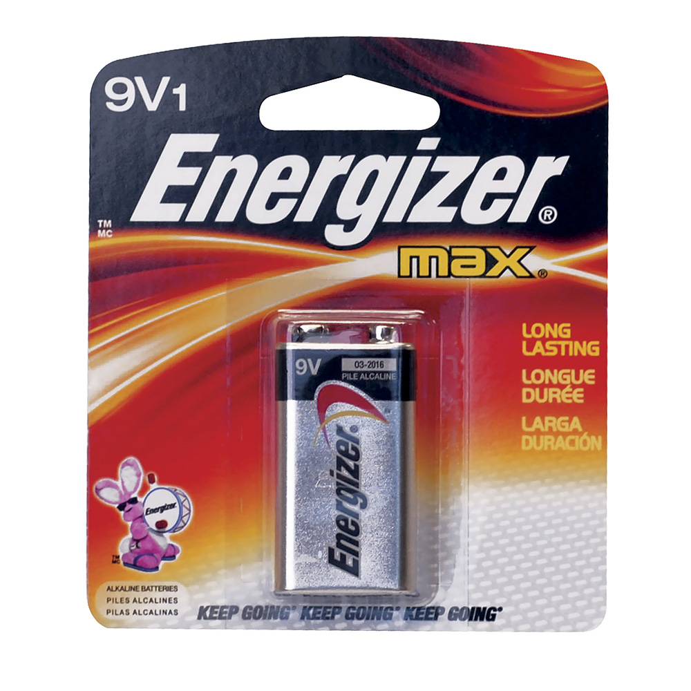 Pila alcalina marca Energizer® 9V - Ferrecompras 