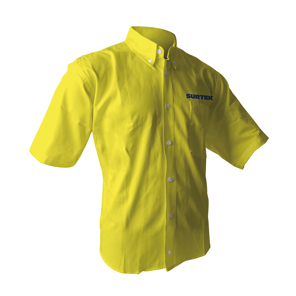 Camisa amarilla manga corta Surtek talla L