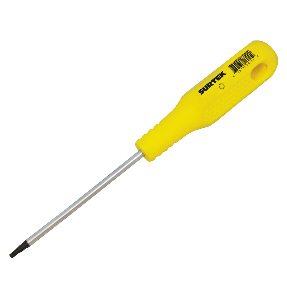 Destornillador amarillo barra redonda punta Torx® T10