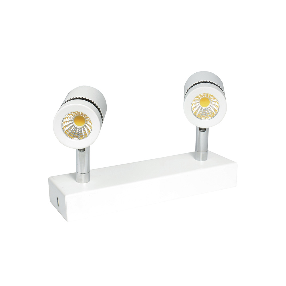 Luminario 2 spot LED 6W