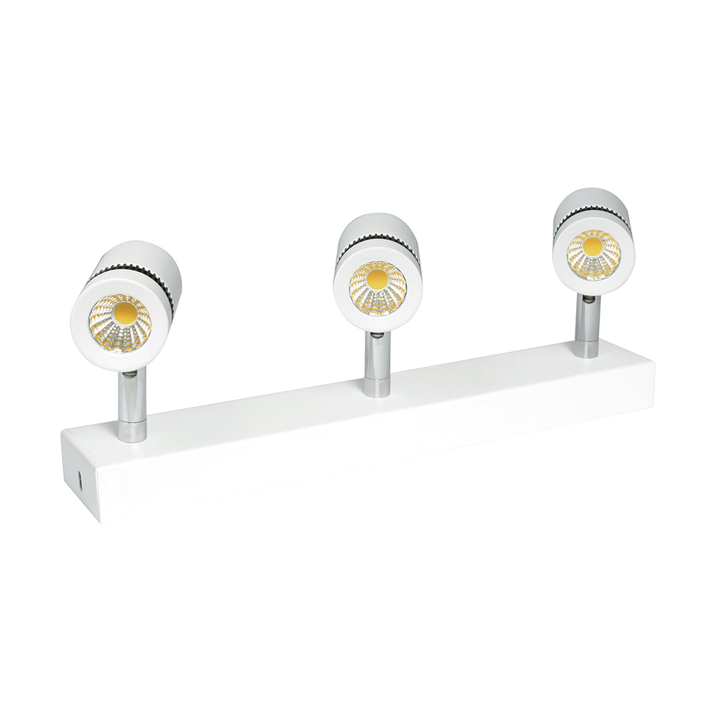 Luminario 3 spot LED 9W