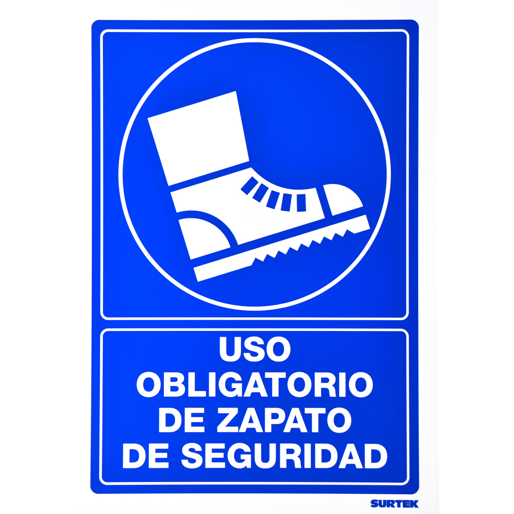 Señal "Zapatos de seguridad"