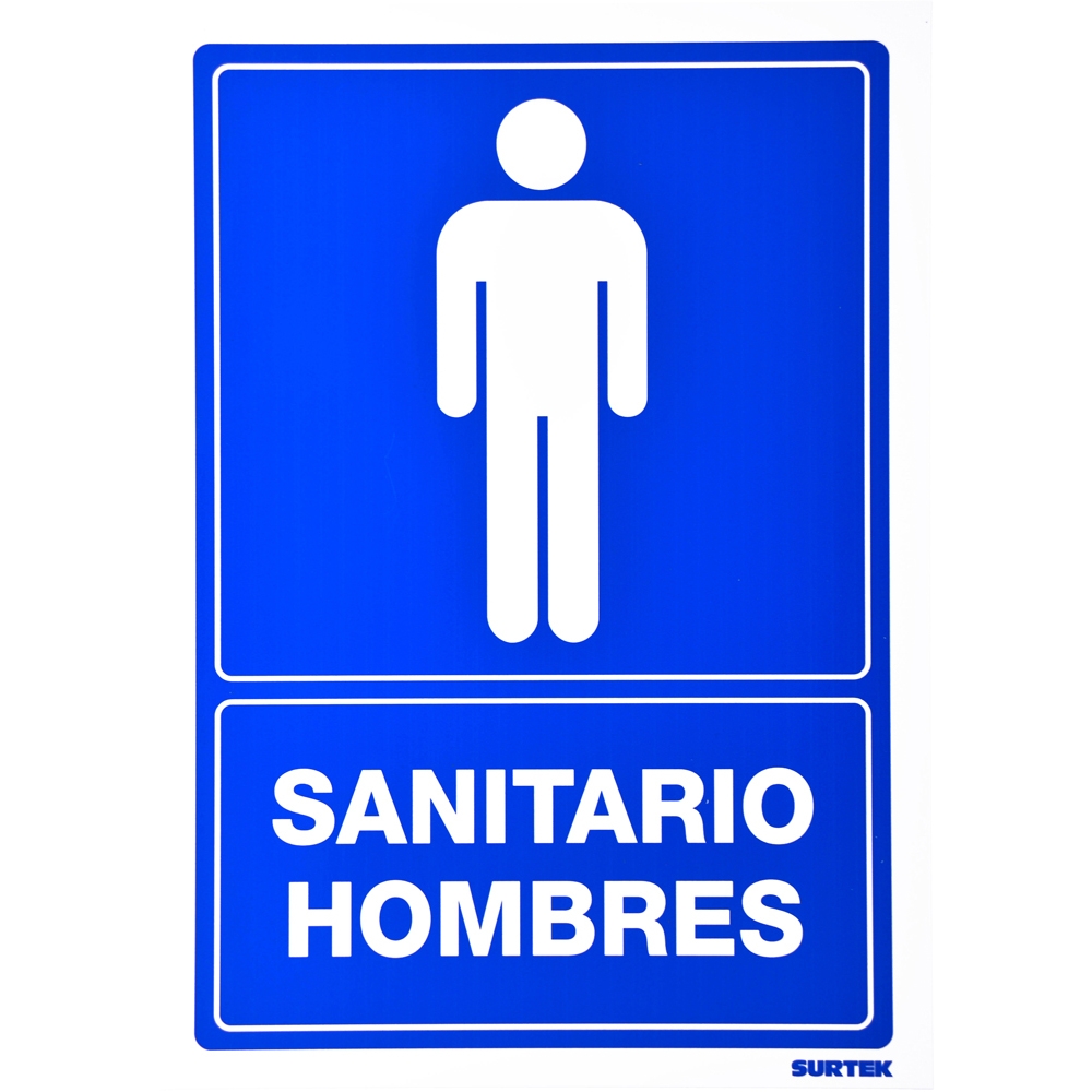 Señal "Sanitario hombres" - Ferrecompras 