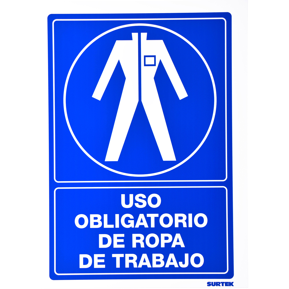 Señal "Ropa de trabajo"