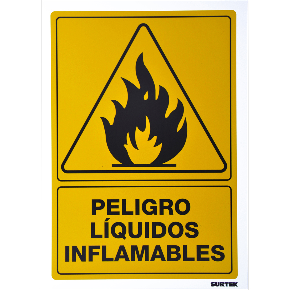 Señal "Líquidos inflamables"