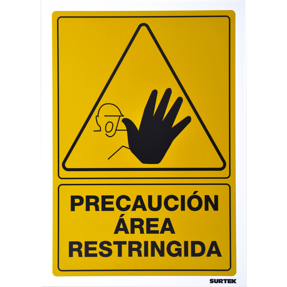 Señal "Area restringida"