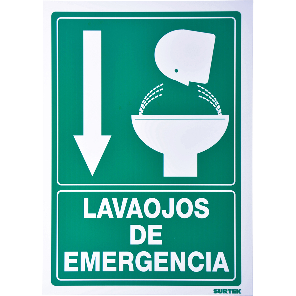 Señal "Lava-ojos emergencia" - Ferrecompras 