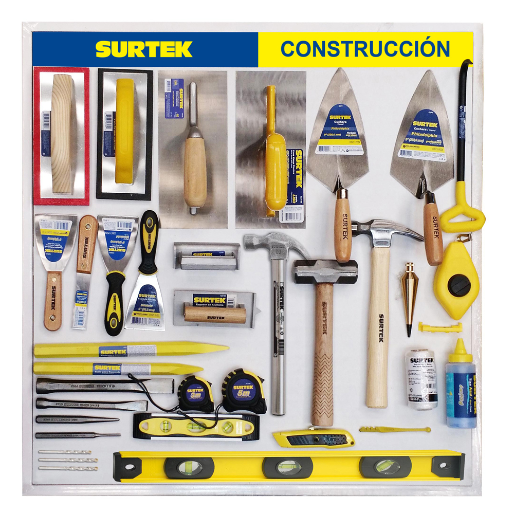 Tablas exhibidoras de herramientas para construcción (2 tablas)