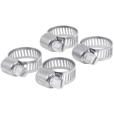 Abrazadera mini-4 de acero inoxidable, blister con 4 pzas