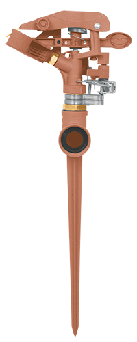 Aspersor metálico una vía, estaca de 11'