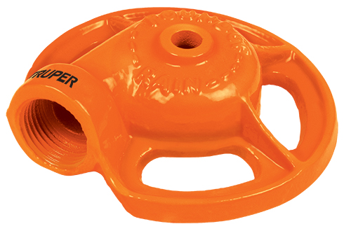 Aspersor metálico, tipo sapo, de chorro fino