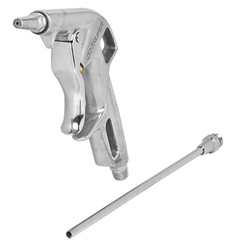 Pistola metálica con 2 boquillas