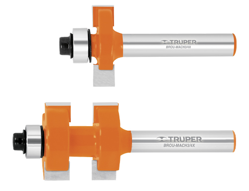 Juego de machimbrador, 3/4', con balero