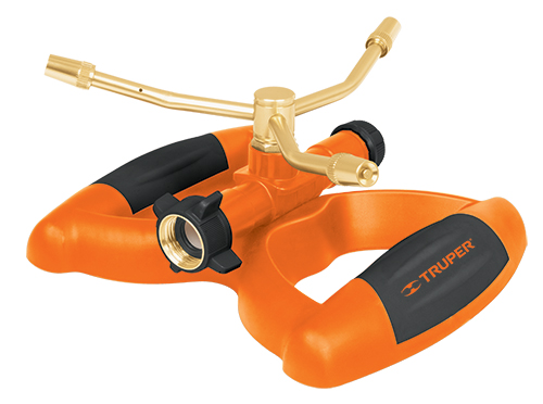 Aspersor tres brazos, base plástica