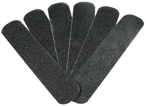 Cinta adhesiva antiderrapante en tiras, 50 mm, negra, 6 pzas