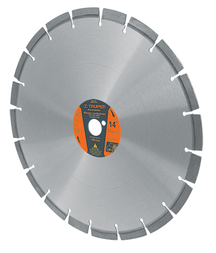 Disco de diamante, 14' para asfalto