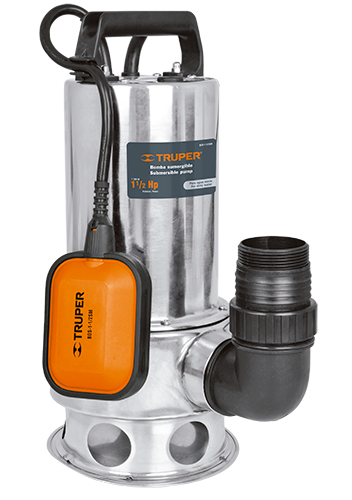 Bomba sumergible metálica para agua sucia 1-1/2HP