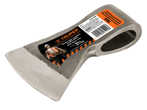 Hacha tipo español, media labor, 3-1/2 lbs, sin mango