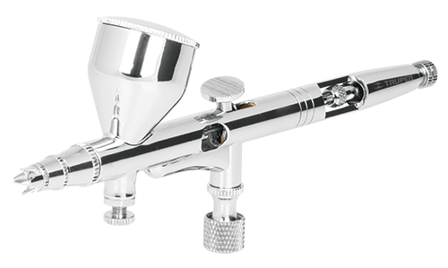 Pistola aerográfica, con gotero y llave