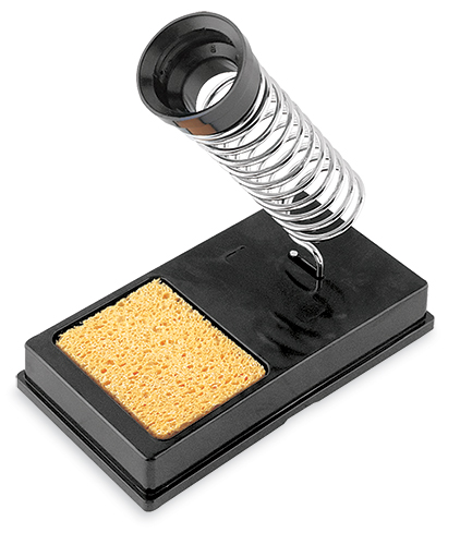 Base para cautín tipo lápiz con limpiador de esponja