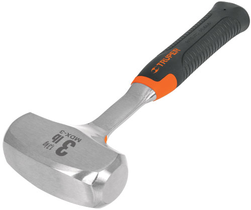 Marro octagonal, forjado, 3 lb, mango de neopreno