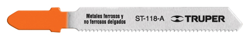 Segueta caladora,cortes rectos metal,zanco t,21 dpp,5 pzas