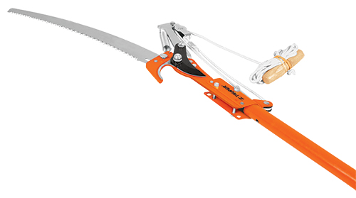 Cortador de ramas altas, con mango telescópico de aluminio