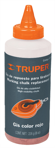 Gis rojo de repuesto para tiralíneas, alta visibilidad