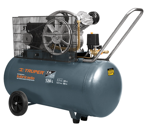 Compresor de aire de 120 lts, horizontal