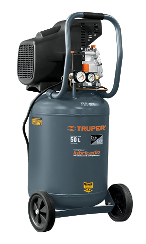 Compresor 50 litros, lubricado, vertical