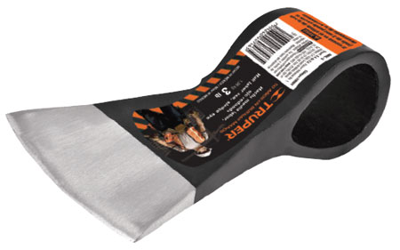 Hacha media labor, ojo redondo, 3 lbs, sin mango