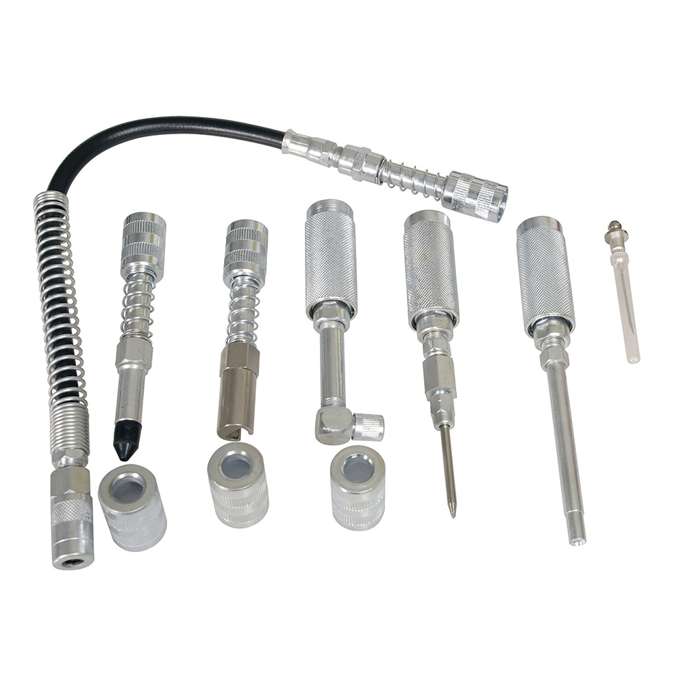 Juego de accesorios para inyector de grasa 7 piezas
