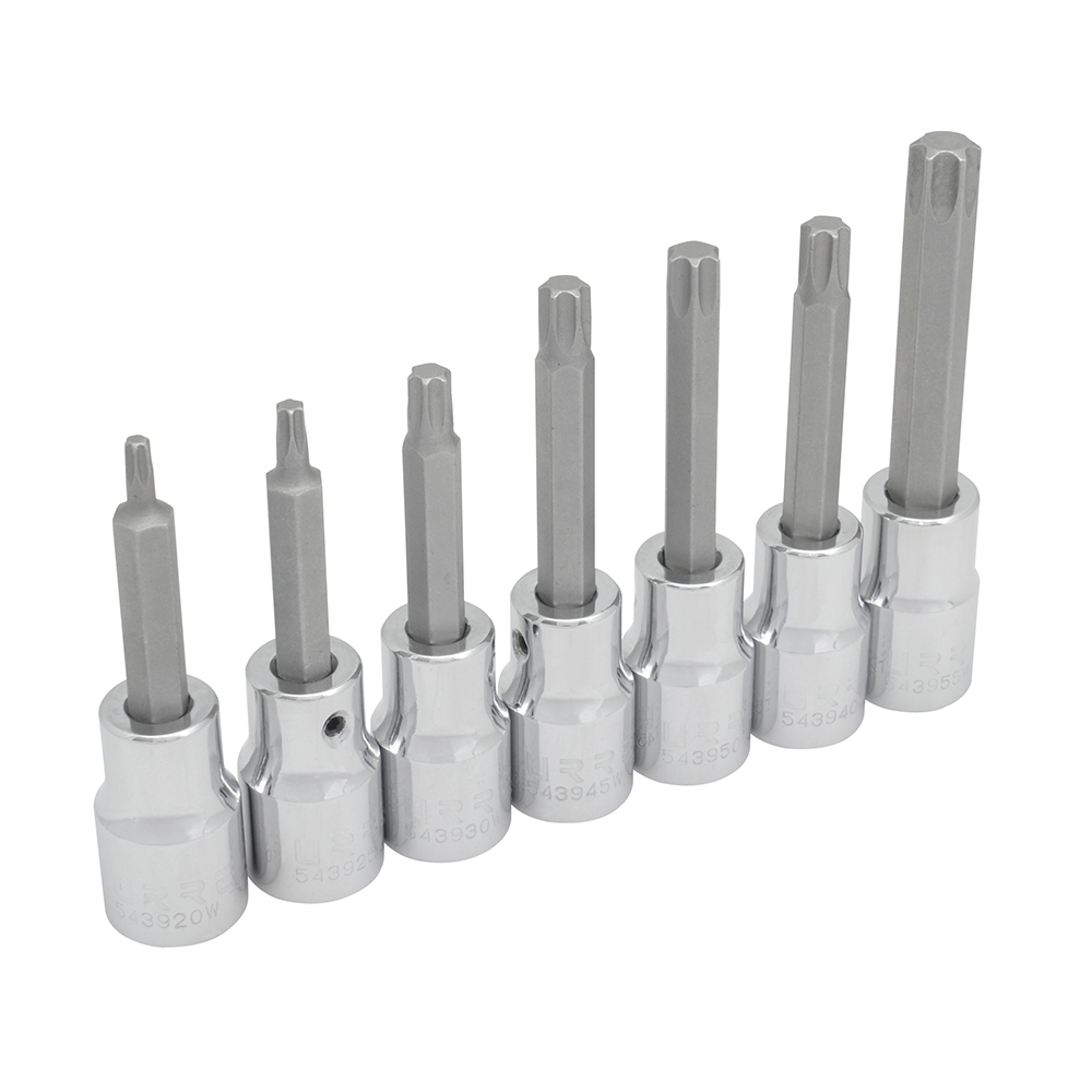 Juego de 7 dados punta Torx® 1/2"