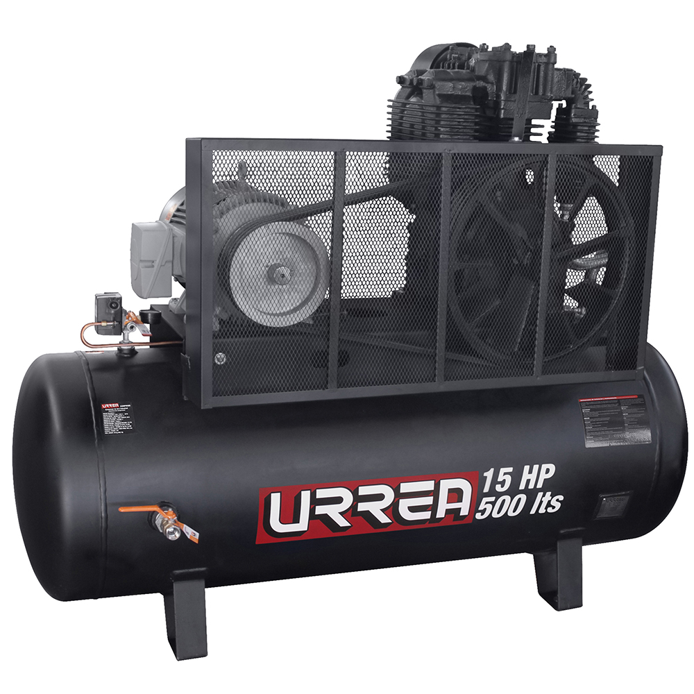 Compresor de aire industrial 500lt 15HP 220/440V 3 fases uso extra pesado - Ferrecompras 