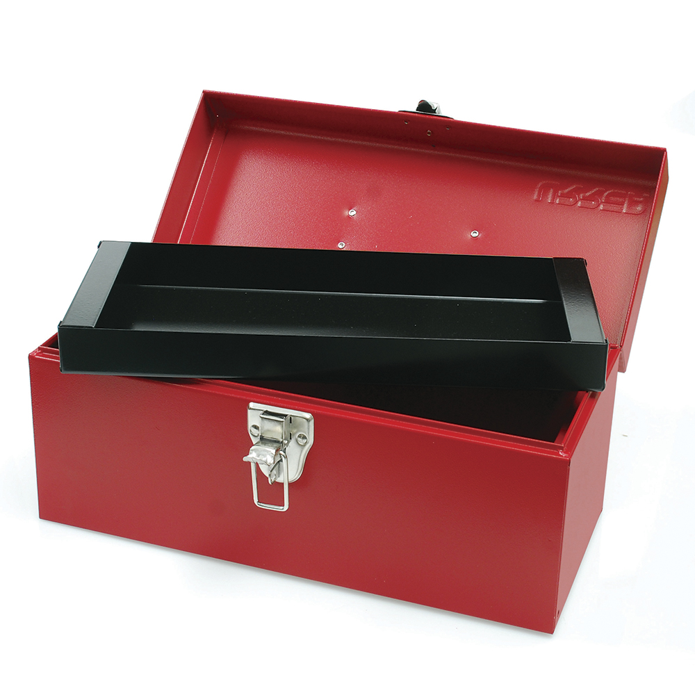 Caja portaherramientas metálica 36 x 16 x 17.5cm - Ferrecompras 