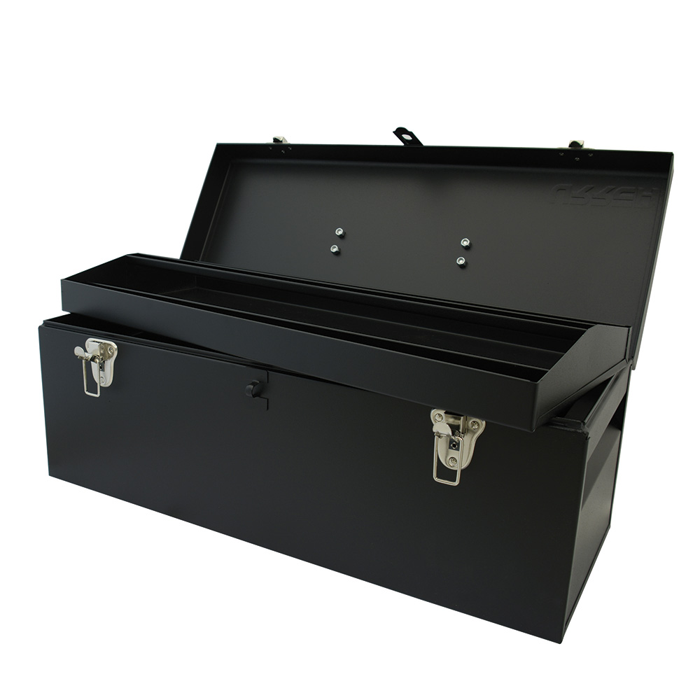 Caja portaherramientas metálica uso pesado 62 x 24 x 24cm calibre 20